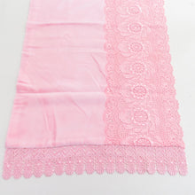 画像をギャラリービューアに読み込む, ショール 3点セット レーヨン ベルベットショール 黒xつつじ色x薄ピンク色