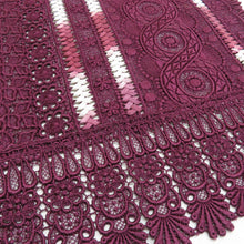 画像をギャラリービューアに読み込む, ショール 3点セット レーヨン レースショール 黒x赤x紫色