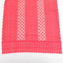 画像をギャラリービューアに読み込む, ショール 3点セット レーヨン レースショール 黒x赤x紫色