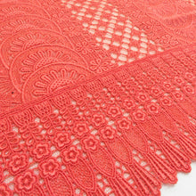 画像をギャラリービューアに読み込む, ショール 3点セット レーヨン レースショール 黒x赤x紫色