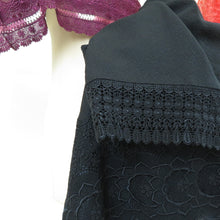 画像をギャラリービューアに読み込む, ショール 3点セット レーヨン レースショール 黒x赤x紫色