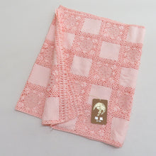 画像をギャラリービューアに読み込む, ショール 端鳳ヌーベル レースショール サーモンピンク色 生地絹 レース部分レーヨン 綿