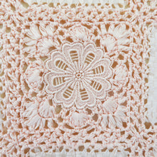 画像をギャラリービューアに読み込む, ショール 端鳳ヌーベル レースショール サーモンピンク色 生地絹 レース部分レーヨン 綿