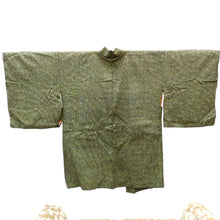 Load image into Gallery viewer, 羽織 アンティーク 昔羽織 正絹 黒 金 白 点描 昔 レトロモダン 明治・大正ロマン ちりよけ 上着 身丈79.5cm