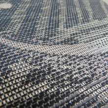 画像をギャラリービューアに読み込む, 袋帯 双全通撚金華山 正絹 モール織り リバーシブル 高級 銀糸 グレーxブルーxシルバーx薄紫色 霞模様x月模様 仕立て上がり 着物帯 長さ464cm