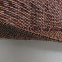 画像をギャラリービューアに読み込む, 名古屋帯 化繊 レーヨン 茶色x青色 唐草花模様 お太鼓柄 八寸帯 カジュアル 仕立て上がり 着物帯 長さ330cm