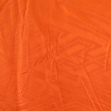 Load image into Gallery viewer, 振袖 朱色x白色 金糸 刺繍入り 波に丸に花紋様 正絹 成人式 仕立て上がり 身丈161cm