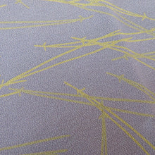 画像をギャラリービューアに読み込む, 襦袢 長襦袢 紫 ベージュ 松葉 袷仕立て バチ衿 正絹 しつけ糸付き 普段使い 吉祥文様 身丈109cm