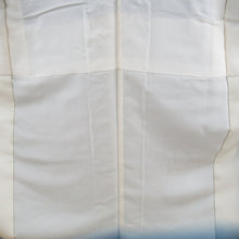 Load image into Gallery viewer, 小紋 水色x薄青色 藍染 縮緬 風景に人物模様 正絹 袷 バチ衿 仕立て上がり着物 身丈154cm