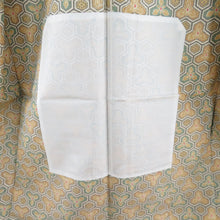 Load image into Gallery viewer, Tsumugi kimono, Bishamon turtle shell and flower pattern, spicy color x green, single-layered, Bachi collar, silk, ready-made kimono, length 161cm