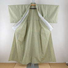 Load image into Gallery viewer, 紬 着物 グリーン
