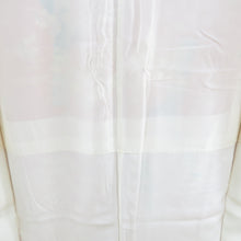 Load image into Gallery viewer, 小紋 正絹 縮緬 ちりめん オレンジ色x多色 えり華製 色紙に風景模様 カジュアル カラフル 仕立て上がり 身丈154cm