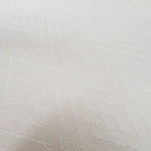 Load image into Gallery viewer, 袋帯 正絹 松の葉紋様 金糸銀糸 金色x白色 刺繍入り ゴールド系 六通柄 フォーマル 礼装 長さ448cm