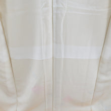Load image into Gallery viewer, 訪問着 黄色x赤色 絞り 梅文様 広衿 正絹 仕立て上がり着物 身丈161cm