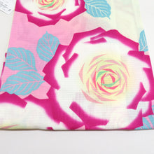 Load image into Gallery viewer, XMISS Kisumi Yukata Tamaki Tamaki Tina Rose Pattern Yellow 100 % Cotton Red Ume Summer Yukata Summer Festival Fireworks