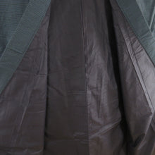 Load image into Gallery viewer, Male kimono Tsumugi ensemble turtle shell lined navy blue pure silk male men's tailor -tailored kimono men's casual height 134cm beautiful goods