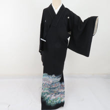 画像をギャラリービューアに読み込む, 本加賀友禅 黒留袖 黒田勲 海辺風景柄 正絹 袷 広衿 比翼付 落款入 作家物 本場加賀友禅染 礼装 フォーマル 仕立て上がり 身丈162cm