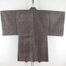 Load image into Gallery viewer, Male kimono Antique Ansemble Pure silk turtle brown brown lined Retro old kimono 143cm