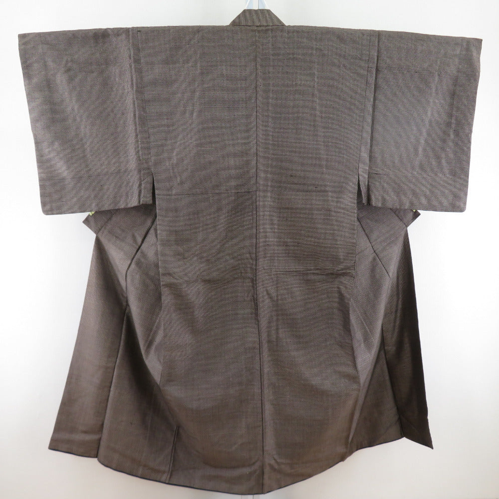 男着物 アンティーク アンサンブル 正絹 亀甲 茶色 袷 レトロ 昔着物【中古】 キモノオフ | KIMONO OFF - KIMONO OFF  キモノオフ