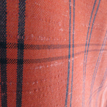 Load image into Gallery viewer, Wool kimono single garment lattice pattern weaving pattern Bachi collar red Casual kimono tailor