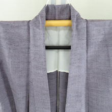 Load image into Gallery viewer, Tsumugi Kimono Color Color Color Collar Bee Bee Collar Purple Color Pure Silk No Silk Crest Casual Kimono Tailor