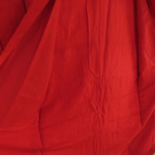 画像をギャラリービューアに読み込む, 襦袢 アンティーク 紅絹 花扇子文様 袷仕立て 赤色 長襦袢 レトロ 大正ロマン 昔着物