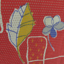 Load image into Gallery viewer, Haori Antique Ena Sen Sen Senpai Pattern Court Silk Red Brown Retro Taisho Roman Romance Kimono 97cm