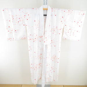 Hushi white sleeve warrior blowing hemp leaf crest brown crest bug collar long undergarment Polyester Washable kimono