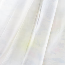 画像をギャラリービューアに読み込む, 小紋 型染め 松竹梅に菊 袷 広衿 ベージュ色 正絹 カジュアル着物 仕立て上がり 身丈155cm