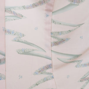 Summer kimono Gauze Single Joi Lab Pink Dyeing Pattern Wide collar Washing Polyester Casual Kimono Tailoring Light 160cm