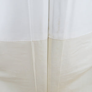 Tsumugi Kimono White Oshima Tsumugi Hemi Leaf Type Lined Collar White Pure Casual Casual Casual Kimono Tailor