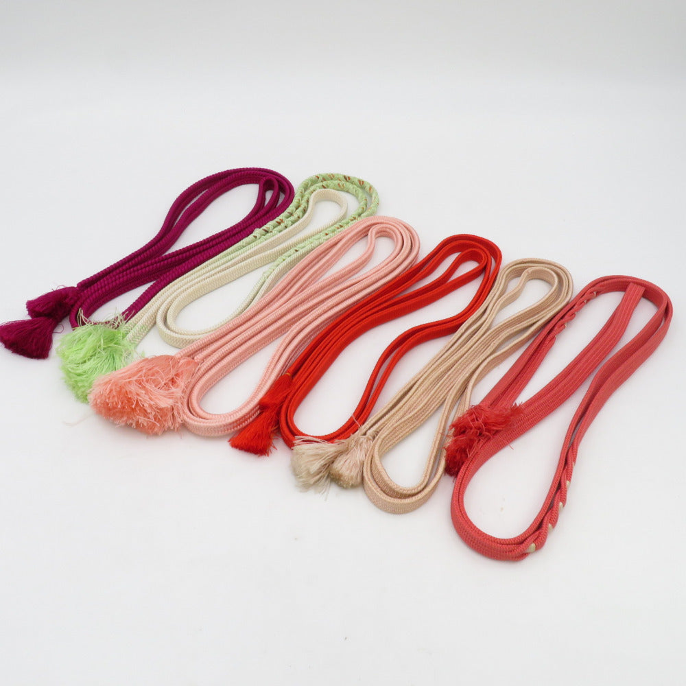 【特価豊富な】組紐　絹糸　6本まとめ売り 刺繍道具・材料