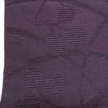 画像をギャラリービューアに読み込む, 名古屋帯 夏用 ススキに萩文様 ポリエステル 洗える 全通柄 紫色 八寸帯 開き仕立て 着物帯 長さ380cm