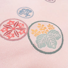 Load image into Gallery viewer, Nagoya Obi Maru Maru Maru Point Park Pinat Pure Silk 6 Pattern Pattern Bixture Big Back Casual Tailoring Kimono Belt Length 358cm