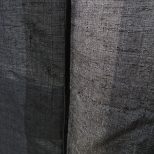 紬 着物 単衣 棒縞 正絹 グレー色 グラデーション 広衿 カジュアル着物 仕立て上がり 身丈156cm