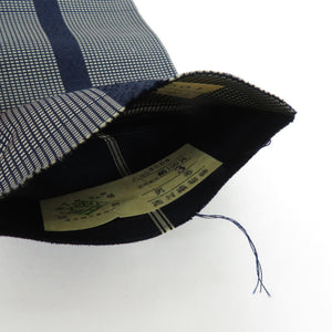 Hakata weaving kakubi pure silk Nishimura textile blue reversible silk 100 % men's men's male kimono kimono formal length 400cm beautiful goods