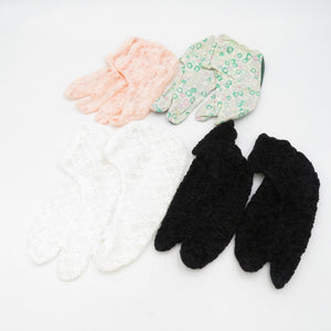 Lace tabi 3 points cotton tabi 1 -piece set 21cm s Size Stretch sock Story Casual