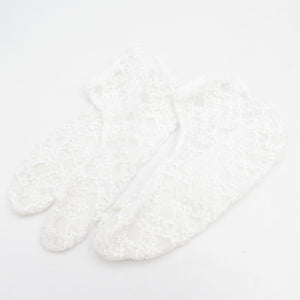 Lace tabi 3 points cotton tabi 1 -piece set 21cm s Size Stretch sock Story Casual
