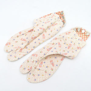 Tabi 4 points Summary set White tabi 2 points pattern tabi 2 points cotton 100 % 23.0cm to 24.0cm casual