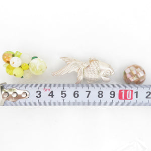 Obi 3 points 3 minutes 3 minutes string summary set Goldfish beads pearl casual Japanese accessory