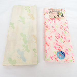 Requior -long undergarment Moss wool set set of 2 flash cranes pink white kimono Casual length for kimonos 600cm