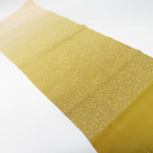 Obi tightening / obi -fried set pure silk treasure dumb string yellow silk 100% kimono accessories