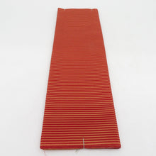 Load image into Gallery viewer, Reflection Yakkakeji Stripe Pure Silk Red Original Hem Ringed Reading Kimono Length 400cm