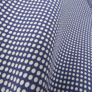 Komon dot pattern Pure silk purple lined lined lined collar one crest with a sword one -tailored kimono 163cm