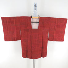 Load image into Gallery viewer, Road Silk Red Brown Color Paper Color Crest Foil Kimono Court Kimono For Kimono Casual Casual Stateau 83cm