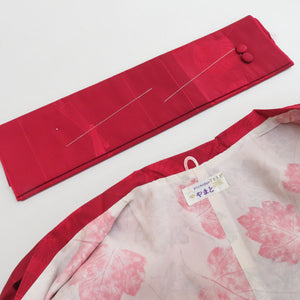 Kimono Court Bankan Umbrella Rain Court Kimono Red Red Pure Silk Outpatient Yama and Kin