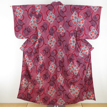 Load image into Gallery viewer, Cotton Kimono Antique Dyeing Points Hana on arabesque