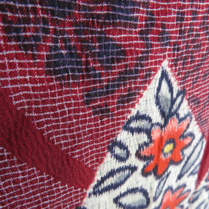 Cotton Kimono Antique Dyeing Points Hana on arabesque