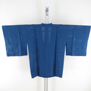 Kimono Court Road Road Road Summer Solid Wonder Public Court Blue Pure Silk Outpo