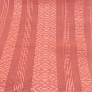 Hakata Ori Nagoya Obi Saiza Yaga Naoya Obi Silk Dedicated Red Peach Color Honchi Chikuzen Matsuba Tailor All Length 351cm